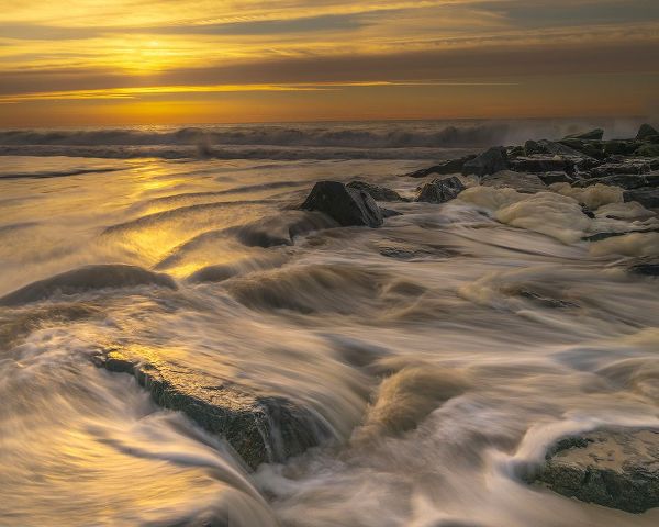Jaynes Gallery 아티스트의 USA-New Jersey-Cape May National Seashore Sunrise on ocean shore작품입니다.